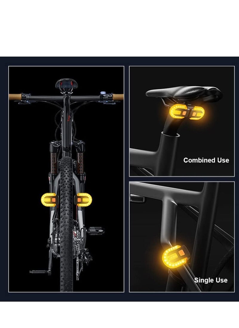 Y&D - Bike Turn Signals Bright Bicycle Front Back IPX5 Waterproof Wireless Remote Control Rear Light - Image 1