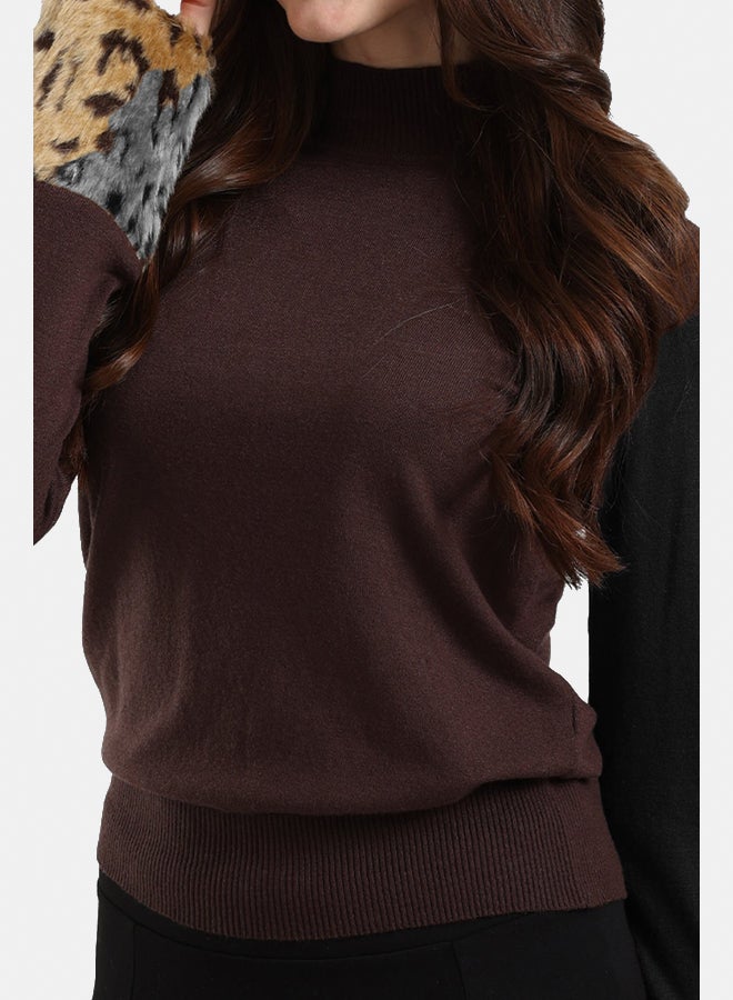 Clue Fur Cuffs Regular Pullover - Image 5