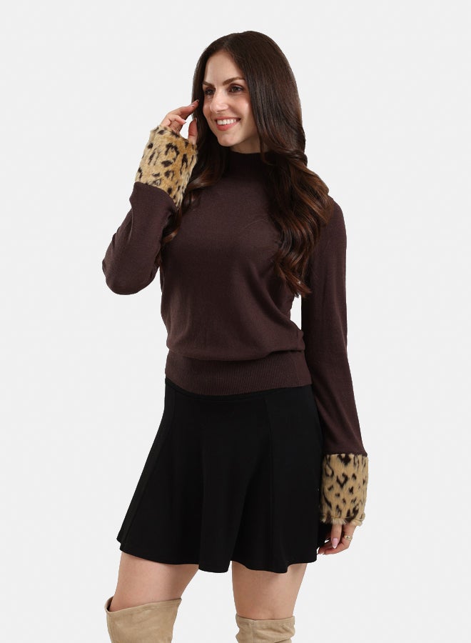 Clue Fur Cuffs Regular Pullover - Image 3