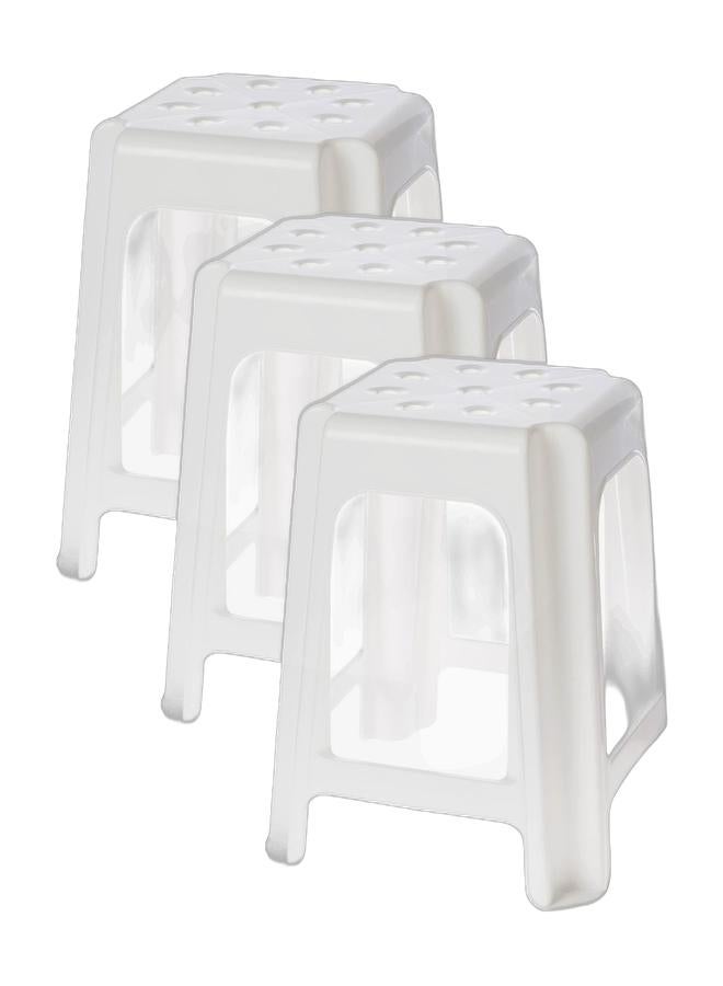 Cosmoplast Square Stool (Pack of 3) - Image 1