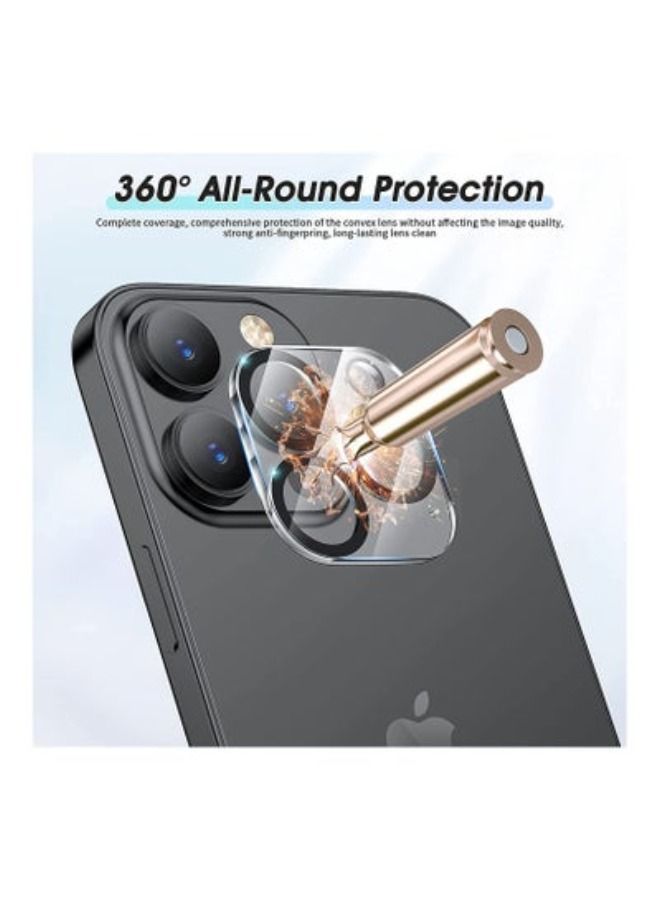 أكاليكس [[3 حزمة] الزجاج المقسى عدسة الكاميرا حامي متوافق ل فون 14 برو 6.1 بوصة و فون 14 بروماكس 6.7 بوصة 2022 ، حالة ودية / عالية الوضوح [لا تؤثر ليلة النار] - Image 3