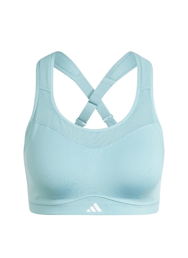 Adidas adidas Tlrdim Hs Bra Green Training Bra 2XSB  - Image 1