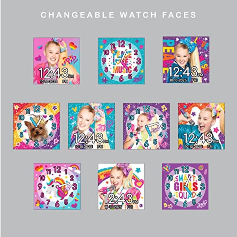 Accutime Nickelodeon JoJo Siwa Educational, Touchscreen Smart Watch Toy for Girls, Boys, Toddlers - Selfie Cam, Learning Games, Alarm, Calculator, Pedometer and More Model: JOJ4252AZ - Image 3