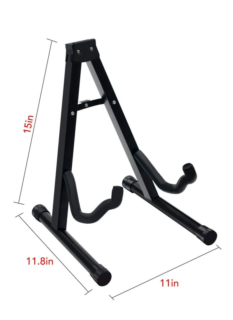 Mike Music Mike Music Guitar Stand,Portable A-frame Guitar Floor Stand for Acoustic Guitar,Classic Guitar,Electric Guitars,Bass,Ukulele  - Image 4
