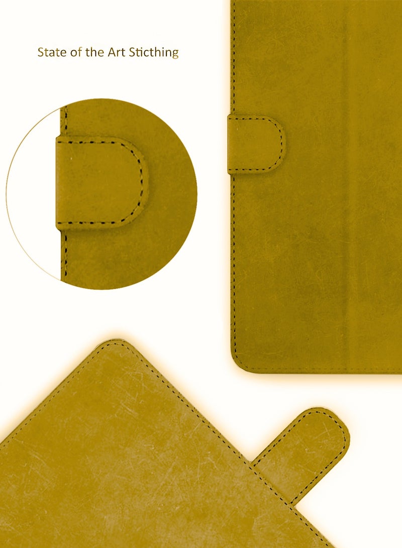 دبليو تيك جراب Xiaomi Redmi Pad Pro 2024 / Xiaomi Poco Pad 2024 مقاس 12.1 بوصة من جلد البولي يوريثان بإغلاق مغناطيسي - بني فاتح - Image 5