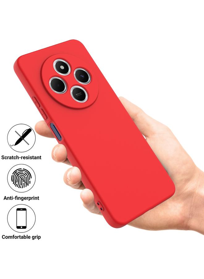 S-TOP Case For Redmi 14R / Xiaomi Poco C75 Solid Color Liquid Silicone Dropproof Full Coverage Phone Case - Image 2
