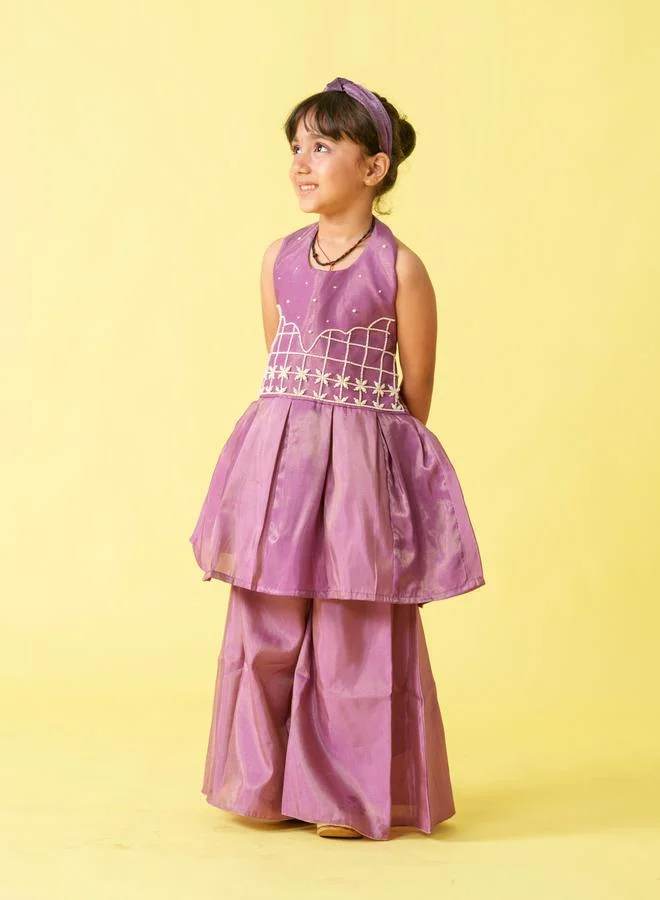 Maithili Maithili Embellished Sleeveless Top and Palazzo Set