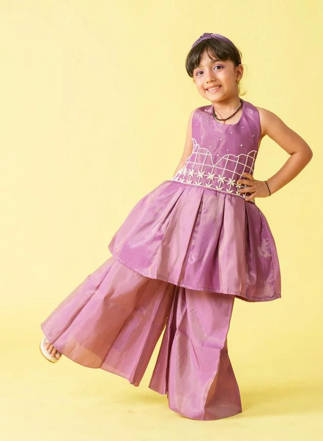 Maithili Maithili Embellished Sleeveless Top and Palazzo Set