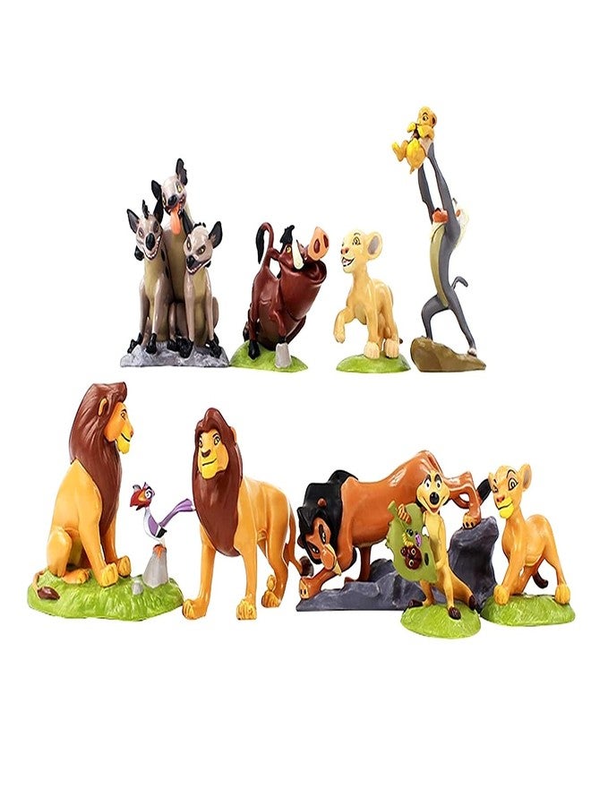 PINAKA The Lion King PVC Action Figures Set of 9 Pcs - Simba l Nala l Rafiki l Pumba l Zazu l Timon l Mufasa Figurine Collectibles - Image 1