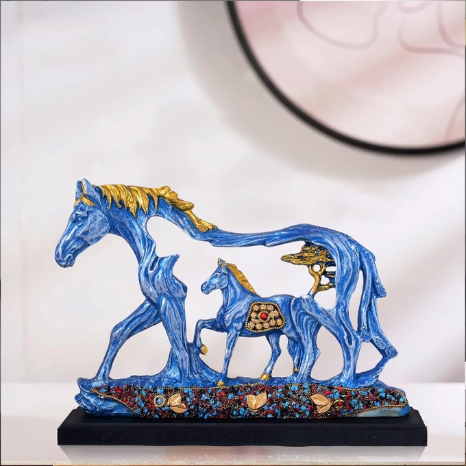 HORSE SHOWPIECE FOR HOME DECOR SHOWPIECE OFFICE SHOWPIECE HERITAGE MEENAKARI HANDWORK