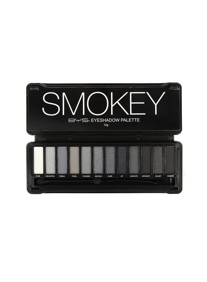 BYS 12 Color Eyeshadow Palette Nude Smokey 3 Ounce 1 Count - Image 2