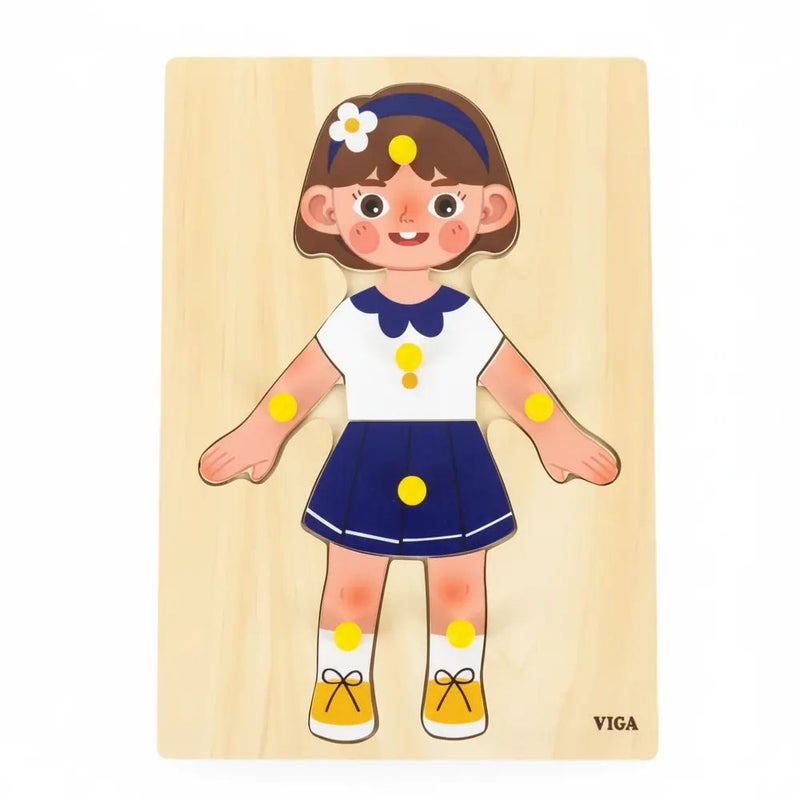 Toys Body Parts Puzzle 18M+ - Girl