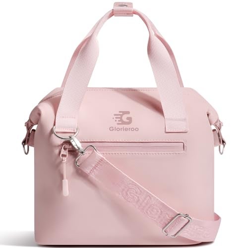 GLORIEROO Pastel Lunch Box Women Insulated Soft Waterproof Leakproof Lunch Bag Cooler Adjustable Strap BPAFree - Image 1