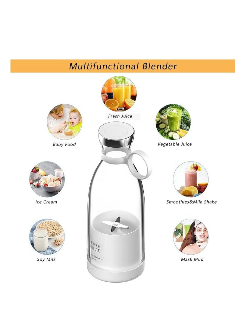 TIGER 380ml Portable Mini Blender – USB Charging, Magnetic Suction, Compact Juice Cup for Smoothies, Shakes, and Juices – Travel-Friendly, Rechargeable, Easy-to-Clean Design – Ideal for Home and On-the-Go - Image 1