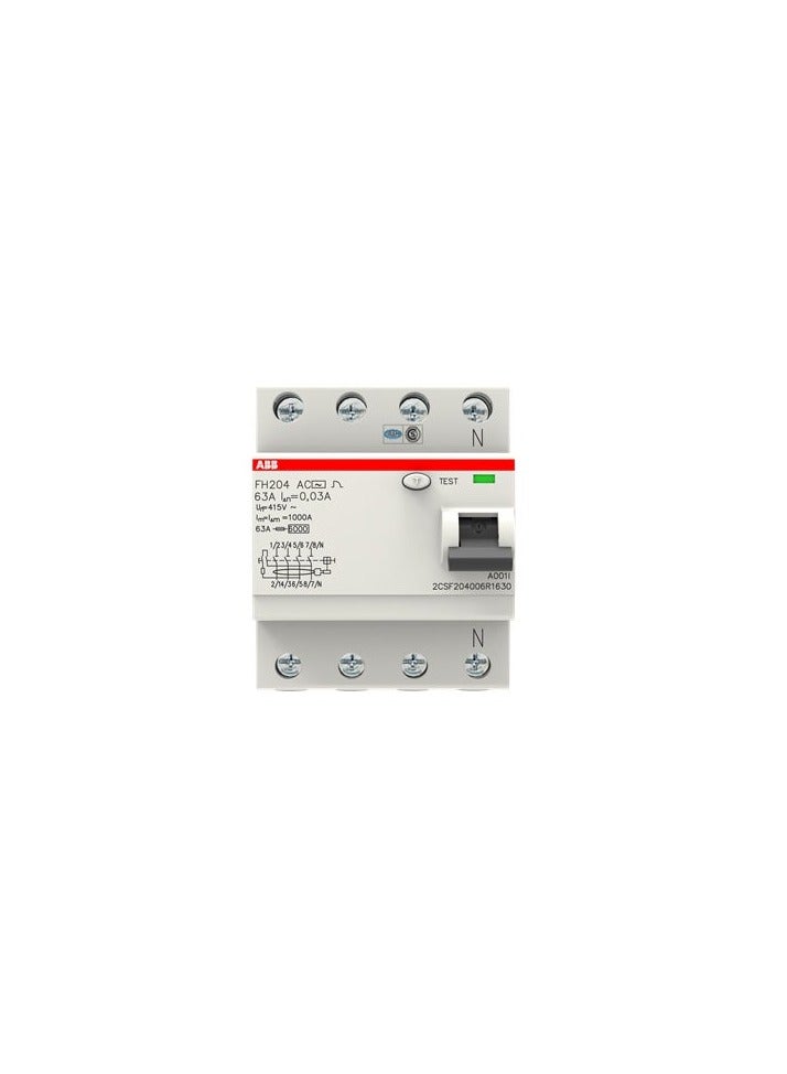 ELCB 63A 4P30MA 240V 50HZ