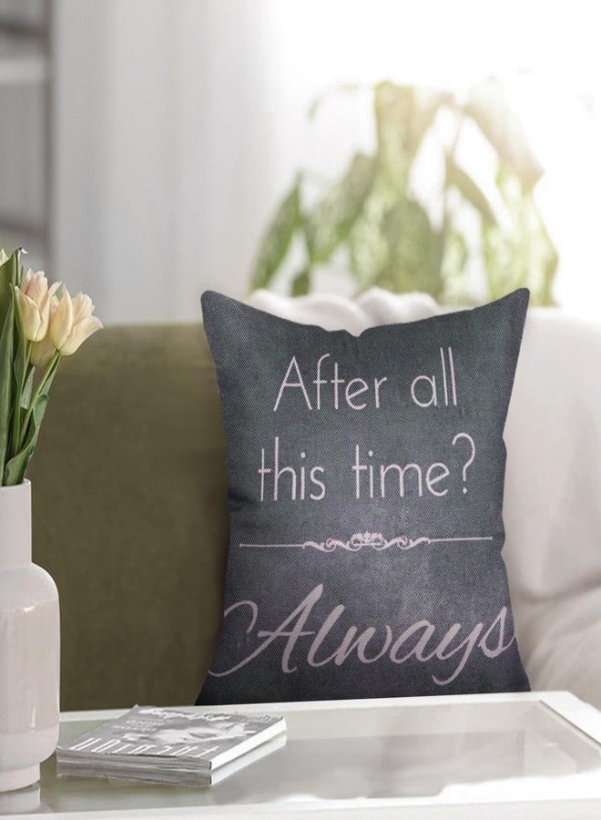 Fjfz Retro Vintage After All This Time Always Motivational Sign Inspirational Quote Cotton Linen Home Decorative Throw Pillow Case Cushion Cover for Sofa Couch, Gray Brown, 18" x 18" - Image 5