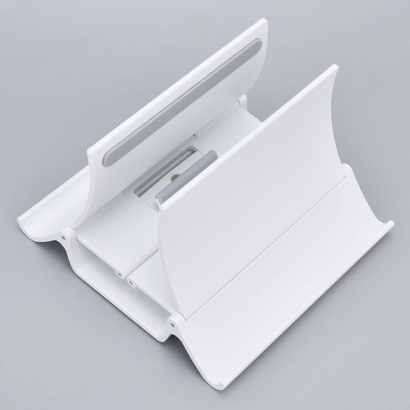 ABS Laptop Stand, Notebook Computer Stand with Automatic Adjustment, Multifunctional Phone Tablet Holder for Office Home Use, Lightweight Portable and Stable with Anti Slip Silicon (White) - Image 5