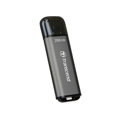 Transcend JetFlash 920 256GB USB 3.2 Gen 1 (USB 5Gbps) Flash Drive, High Performance & High Endurance Pen Drive, Read/Write - up to 420 MB/s & 400 MB/s, 5 Yrs. Warranty, Space Gray (TS256GJF920) - Image 1