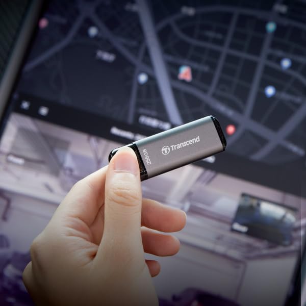 Transcend JetFlash 920 256GB USB 3.2 Gen 1 (USB 5Gbps) Flash Drive, High Performance & High Endurance Pen Drive, Read/Write - up to 420 MB/s & 400 MB/s, 5 Yrs. Warranty, Space Gray (TS256GJF920) - Image 2
