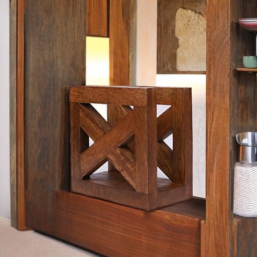 EDHAS Wooden Paper Napkin Holder, Napkin Storage Dispenser For Tables Kitchen Office Accessories for Restaurants, Dining Home Décor (5" x 3" x 5") - Image 5