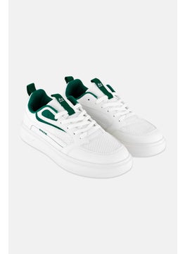 RBX Men Brand Logo Lace Up Running Shoes, White  - Image 1