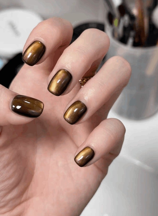 LauraTheBeauty LauraTheBeauty  Nail Art False Nails Short  Fake Nails Press on Nails with Wearing Tools  - Image 1