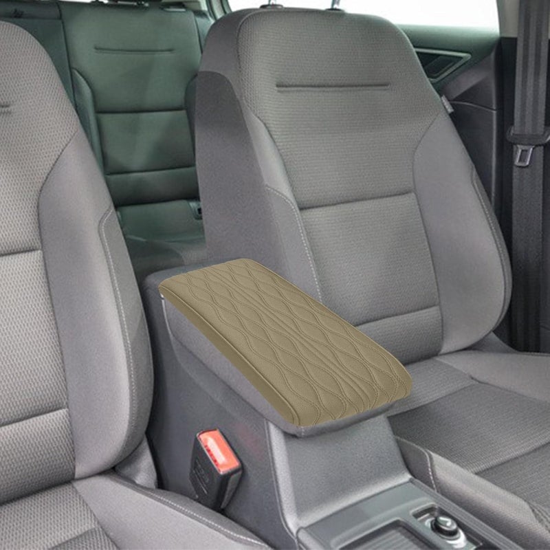 Armrest Cushion for Car - Leather Car Armrest Box Pad Car Armrest Pad,Waterproof Car Armrest Seat Box Fit for SUV/Truck/ - Image 3