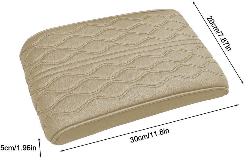 Armrest Cushion for Car - Leather Car Armrest Box Pad Car Armrest Pad,Waterproof Car Armrest Seat Box Fit for SUV/Truck/ - Image 4