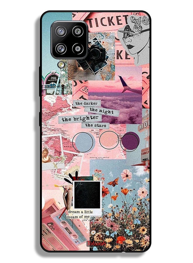 Tolwak Samsung Galaxy A42 5G Protective Case Cover The Darker The Night The Brighter The Stars - Image 1