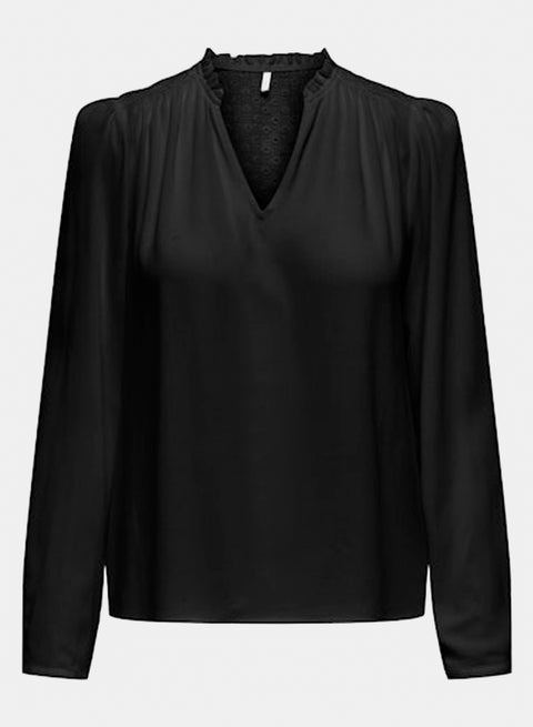 ONLY Womens Nicki Longsleeve Lace Top