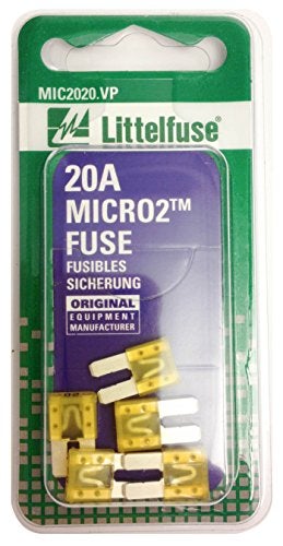 Littelfuse (MIC2020.VP) MICRO2 Yellow 32V 20 Amp Blade Fuse, (Pack of 5) - Image 4
