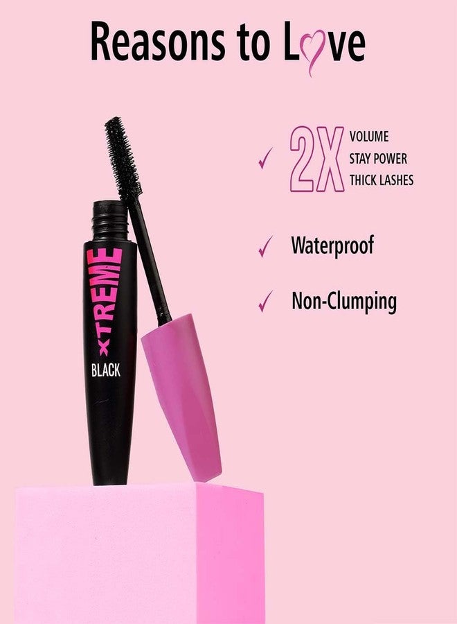 Glam 21 Glam21 Xtreme Black Mascara - Waterproof Volumizing & Lengthening Formula for Up to 12-Hour Stay - 10ml - Image 3