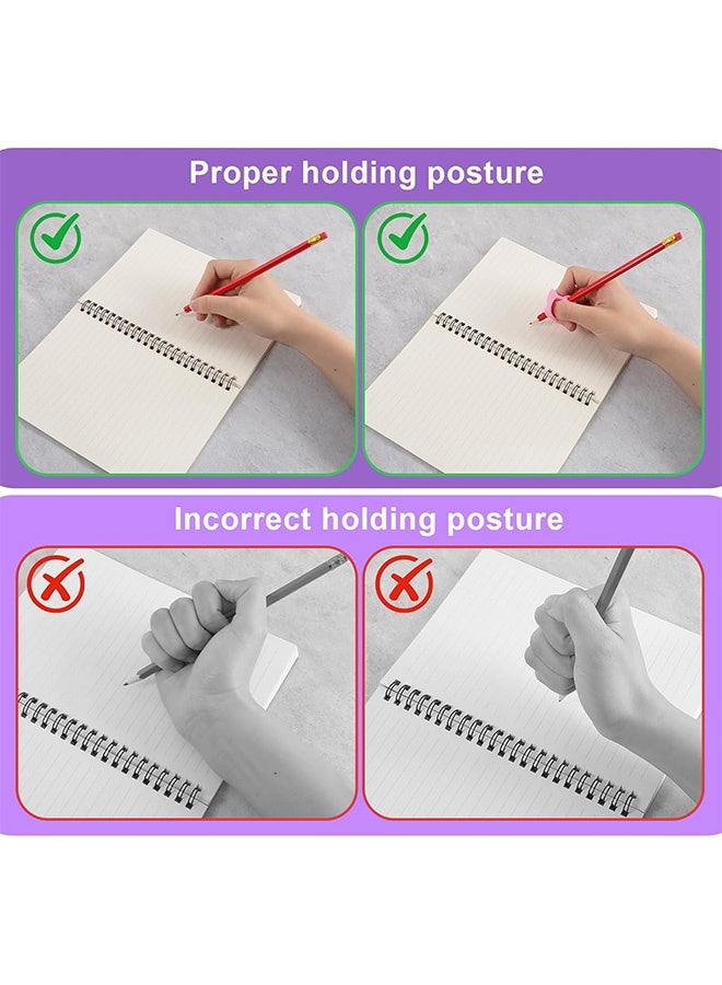 Quantum 8 PCS Pencils Grips, Comfortable Pencil Grips Writing Aid Correction Tool, Multi-Color Silicone Pencil Holder for Kids - Image 5