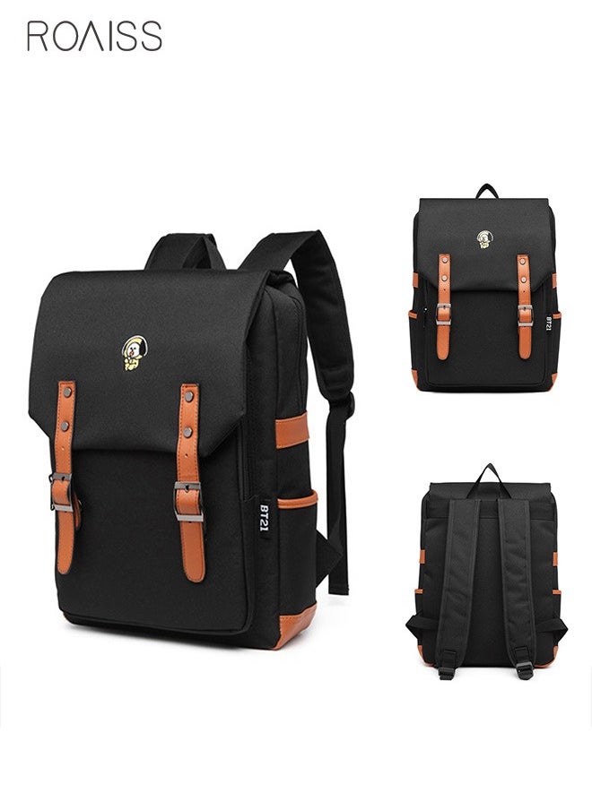 roaiss - Unisex Fashion Casual Backpack Fashion Casual Backpack Oxford Cloth Waterproof and Wear Resistant Schoolbag - Image 1