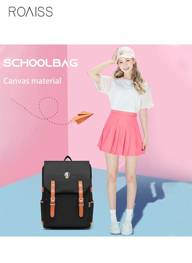 roaiss - Unisex Fashion Casual Backpack Fashion Casual Backpack Oxford Cloth Waterproof and Wear Resistant Schoolbag - Image 1