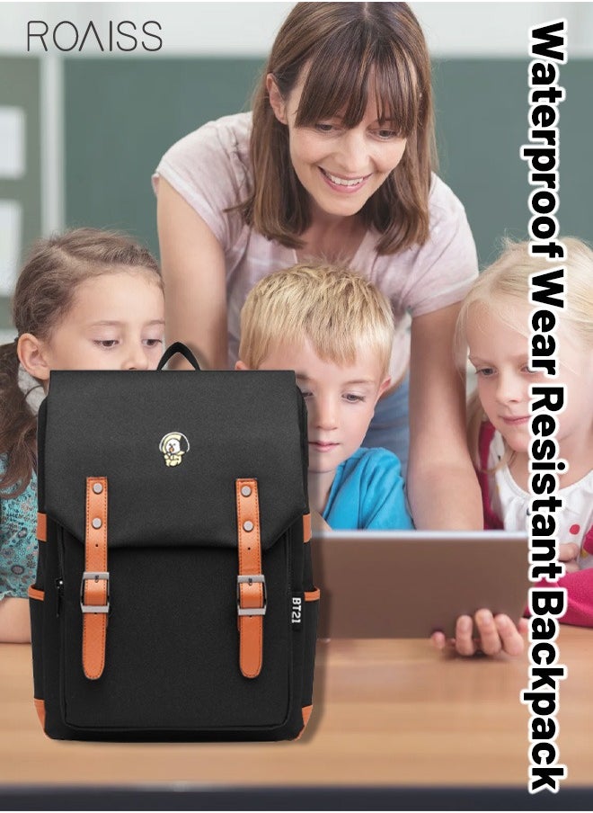 roaiss - Unisex Fashion Casual Backpack Fashion Casual Backpack Oxford Cloth Waterproof and Wear Resistant Schoolbag - Image 1