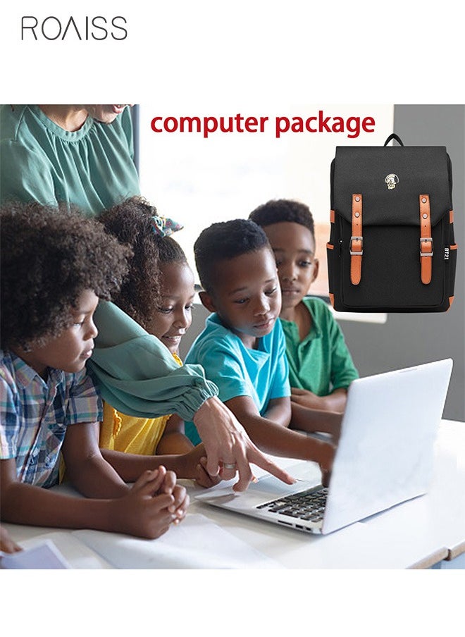 roaiss - Unisex Fashion Casual Backpack Fashion Casual Backpack Oxford Cloth Waterproof and Wear Resistant Schoolbag - Image 1