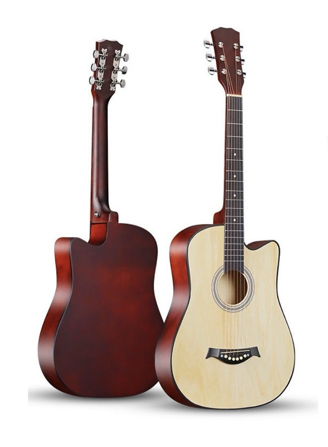 بيوينتي 38 بوصة غيتار مع ملحقات مجموعة للأطفال والكبار مع كيس غيتار ضبط سلسلة النحاس الأحمر سلسلة كابو اختيار وقماش نظيف للهدية ﻿ - Image 2