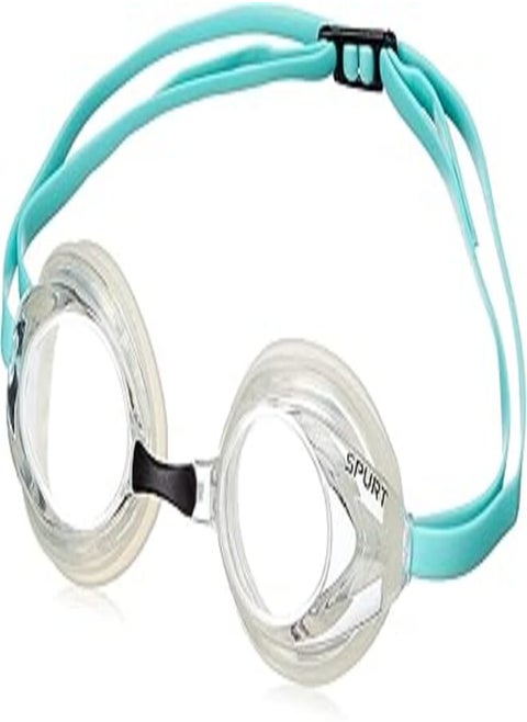 SPURT Swimming Goggles with Transparent Lenses N2BAFJ-7 White and Turquoise