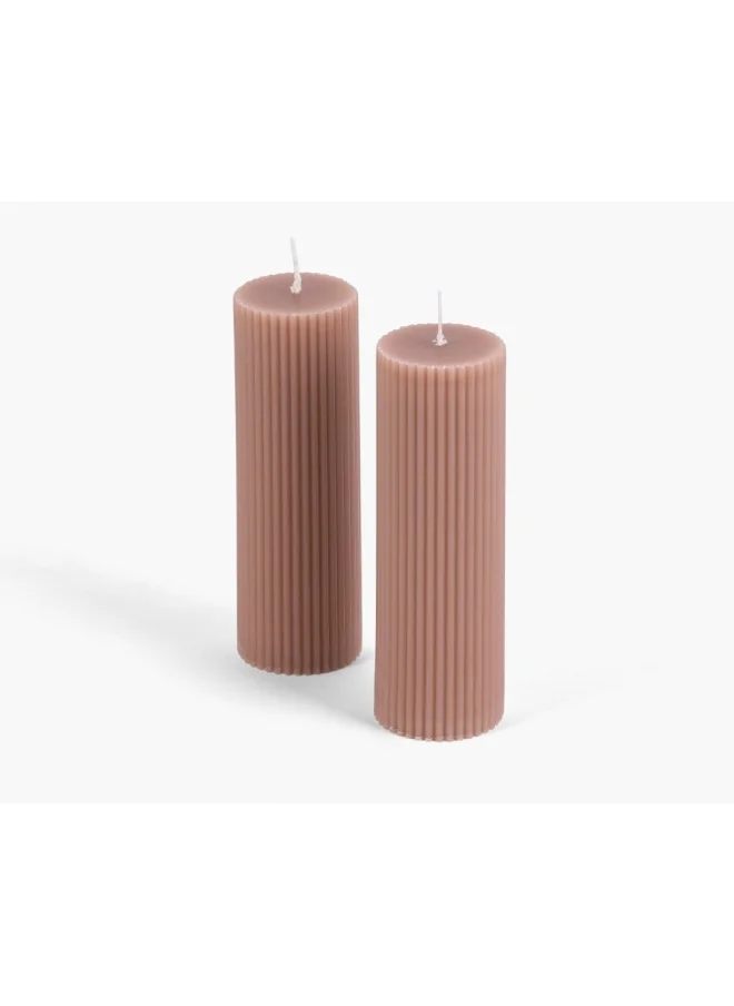 2XL Home Low Pillar Candle Set