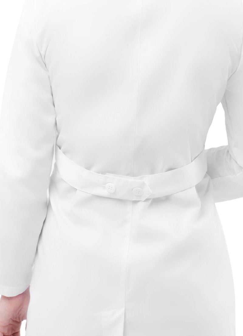 Adar Uniforms, Universal Lab Coats for Women - Belted 33" Lab Coat - 2817 - White - XS - Image 5