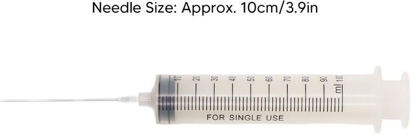 Ink Refill Syringe Set Large Capacity 100ml Ink Cartridge Filling Syringe with 10cm Stainless Steel Needle for Printer Ink Refilling - Image 5