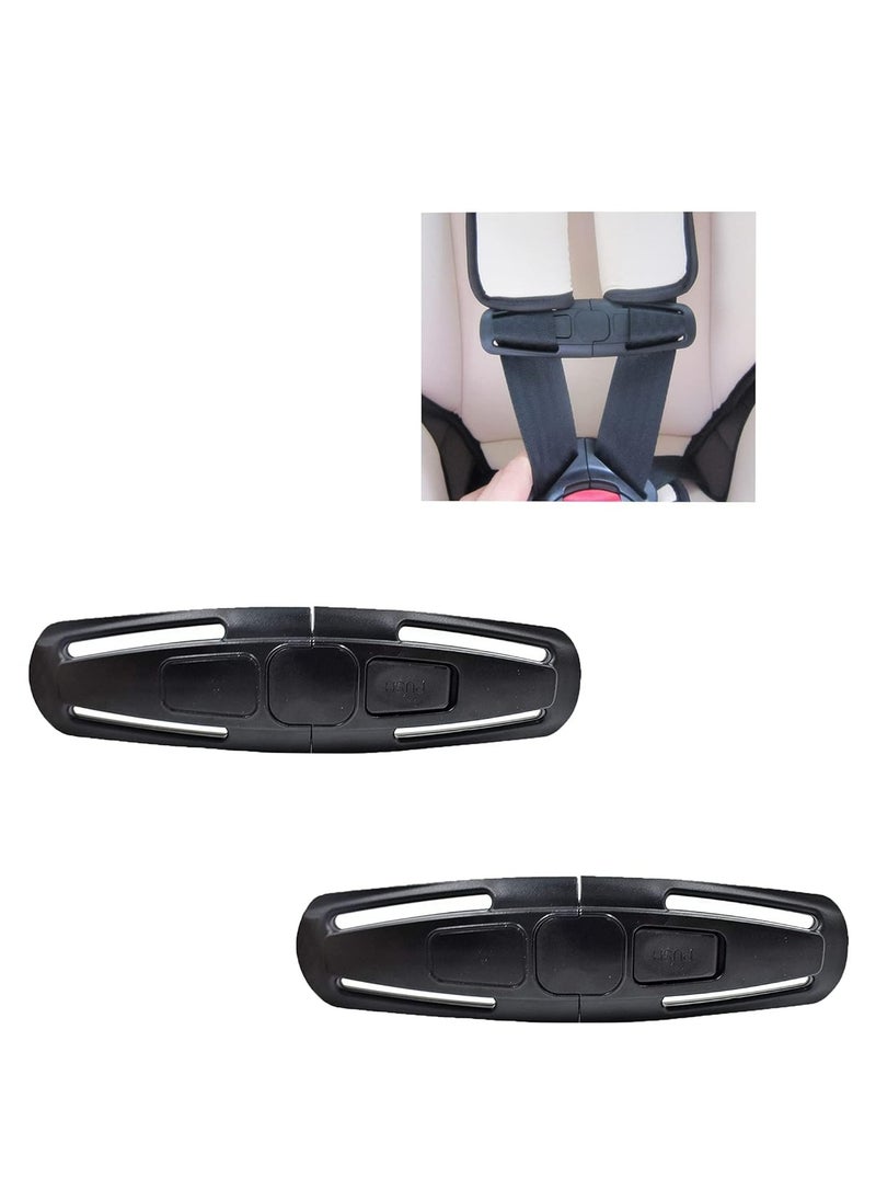 Oasisgalore 2 Pack Car Seat Chest Harness Clip Safety Belt Clip Buckle Lock Stroller Chest Clip for Baby and Kids Trend，Adjustable Guard  - Image 2