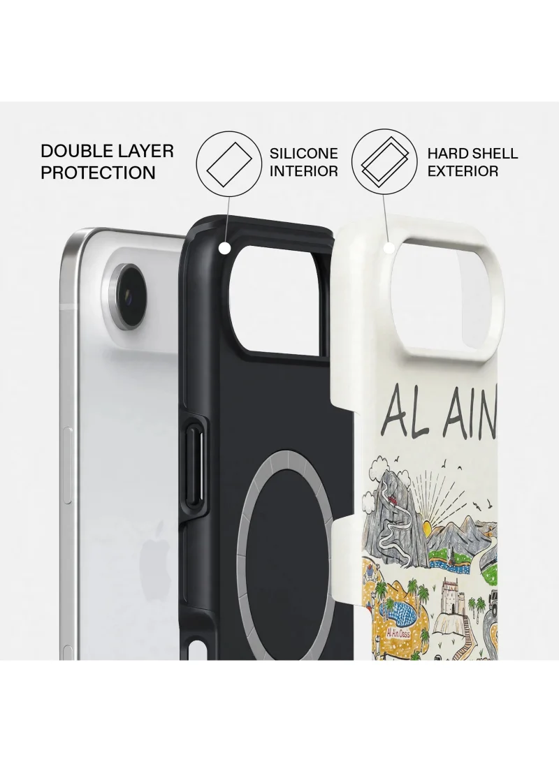 موبكوس جراب iPhone 17 Air Urban Travel Premium متوافق مع غطاء صلب مزدوج الطبقات هجين + حماية من السيليكون - غطاء مقاوم للخدوش والصدمات