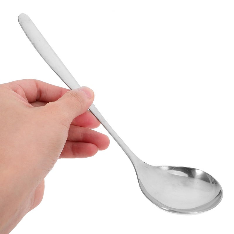 304 Stainless Steel Soup Ladle Long Handle Asian Serving Spoon for Cooking Noodles Ramen - Image 4