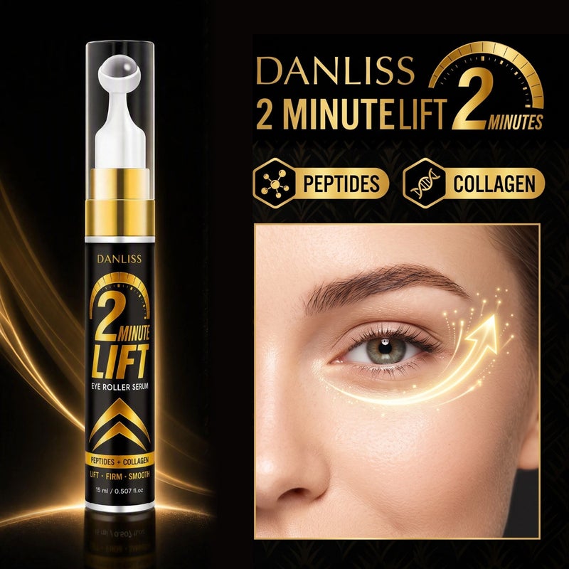 دانليس DANLISS إصدار البالك جولد - سيروم عيون رولر لifting لمدة دقيقتين 15 مل (ببتيد كولاجين مقاوم للتجعد) - Image 1