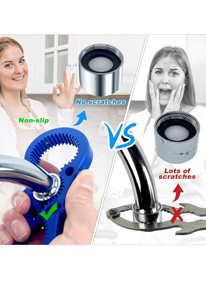 Oasisgalore 4-Size Faucet Aerator Removal Wrench Set with Shell Tool, Replacement Aerators for M 16.5, 18.5, 21.5, 24 mm Taps  - Image 4
