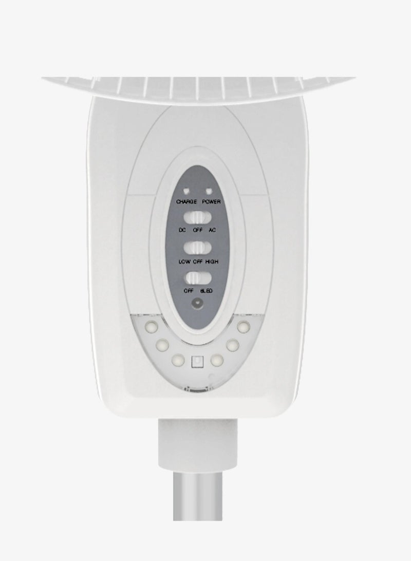 فيليكس فيلكس مروحة عموديه  - مقاس16 انش مع اضاءة - قابلة للشحن - FXSRF-453 - ابيض - Image 4