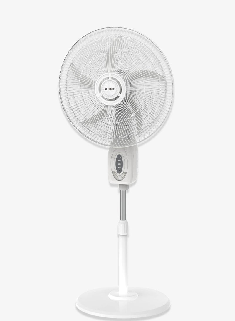 فيليكس فيلكس مروحة عموديه  - مقاس16 انش مع اضاءة - قابلة للشحن - FXSRF-453 - ابيض - Image 5