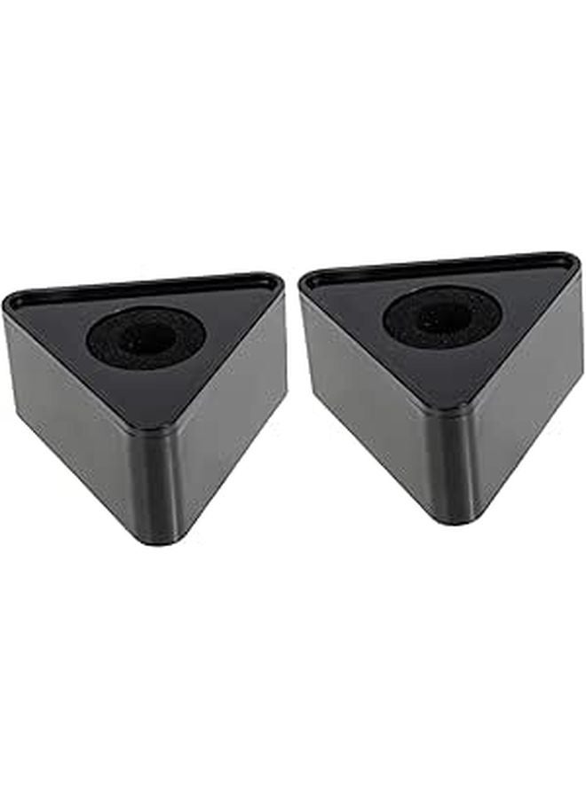 2pcs Lightweight Microphone Flags with Logo for Interview Station and Boom Arm Black - Image 1
